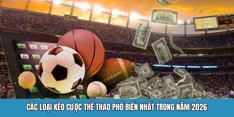 Các loại kèo cược thể thao phổ biến nhất trong năm 2026